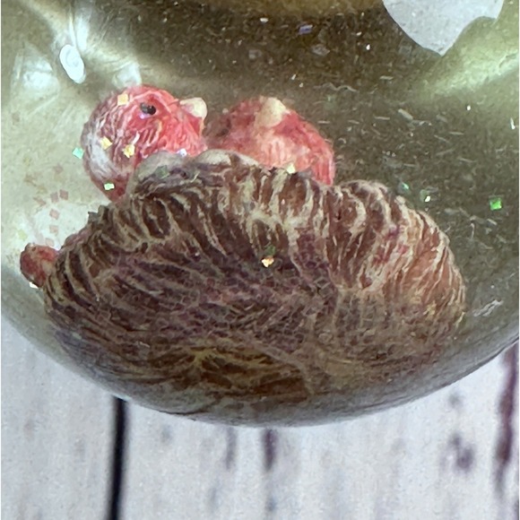 Carlton Cards Birdhouse Hanging Globe Birds Vintage Floral - Picture 7 of 10